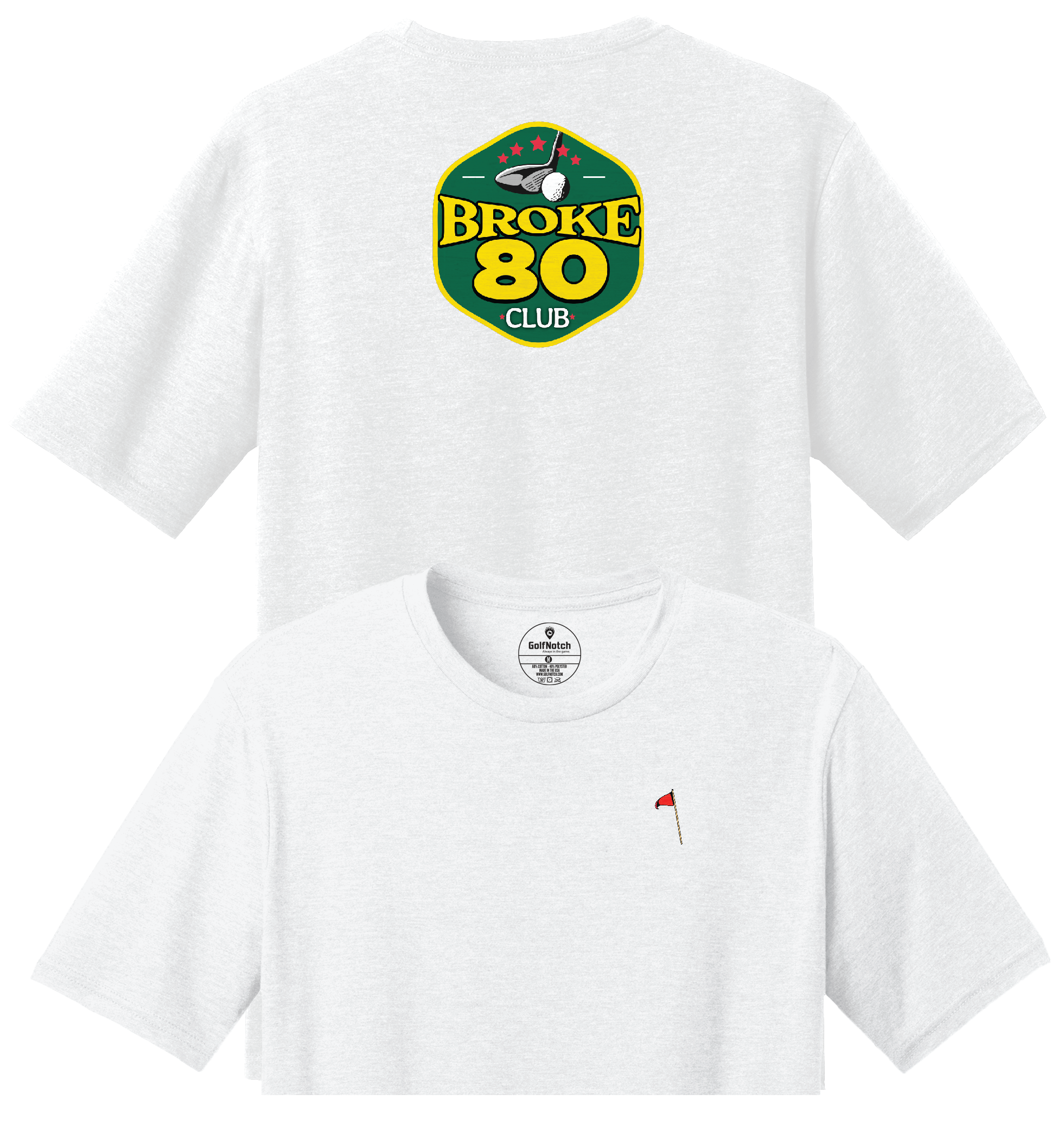 Saucy Golf Shots - Broke 90, 80, and Under Par T-Shirt