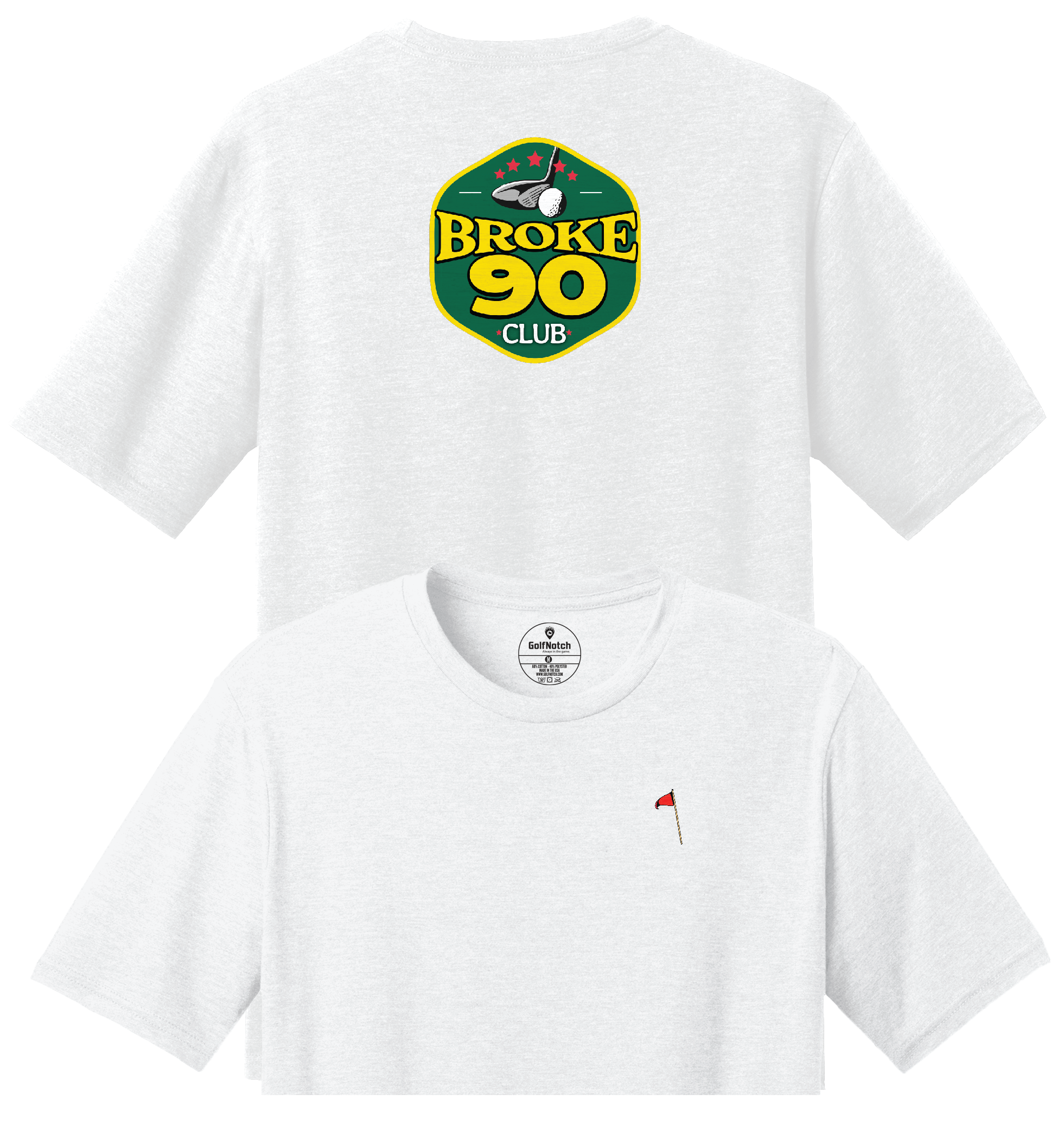 Saucy Golf Shots - Broke 90, 80, and Under Par T-Shirt